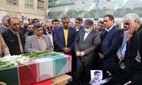 پیکر مطهر جهادگر شهید مرتضی کردی بر دستان کارکنان وزارت جهاد کشاورزی تشییع شد